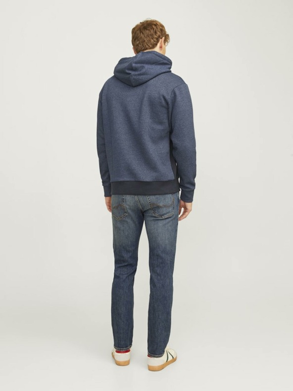 Jack & Jones Tmavě modré pánské straight fit džíny Jack & Jones Clark