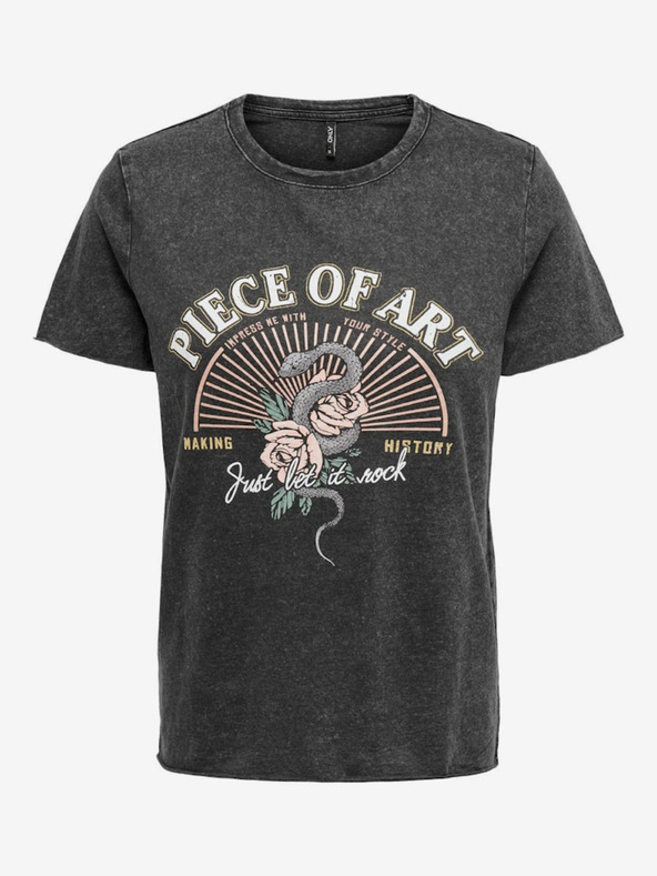 ONLY Černé dámské tričko ONLY Lucy