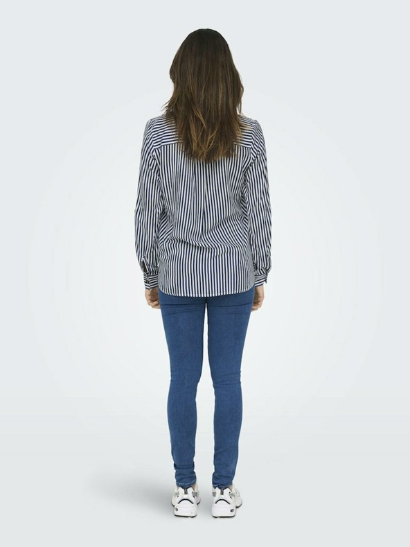 ONLY Bílo-modrá dámská pruhovaná košile ONLY Yasmin