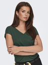 ONLY Tmavě zelené dámské tričko ONLY Free