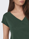 ONLY Tmavě zelené dámské tričko ONLY Free