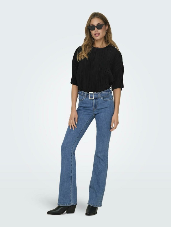 ONLY Černé dámské tričko ONLY Ravenna