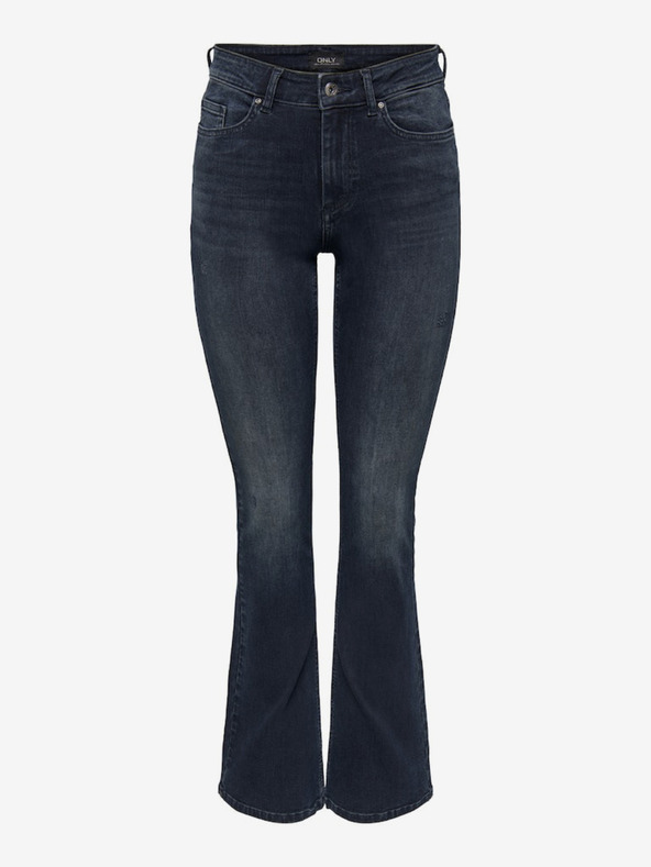 ONLY Tmavě modré dámské flared fit džíny ONLY Blush