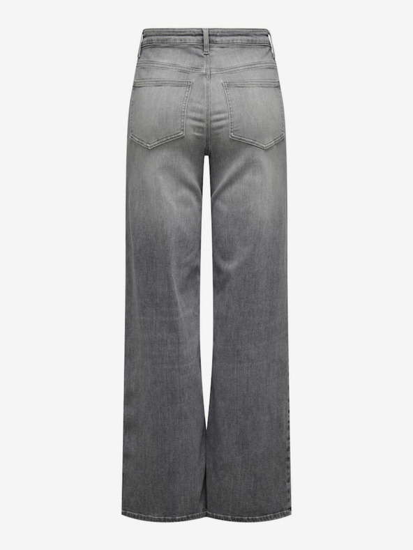 ONLY Světle šedé dámské wide fit džíny ONLY Madison