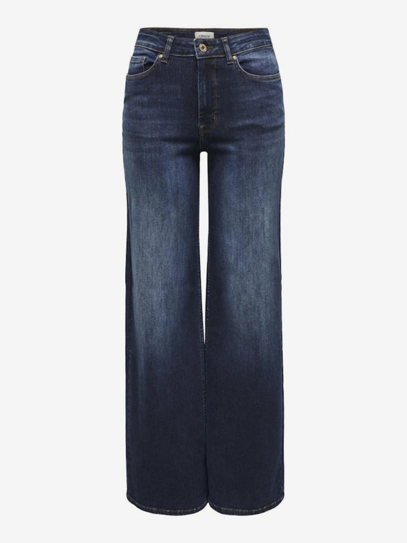 ONLY Tmavě modré dámské wide fit džíny ONLY Madison