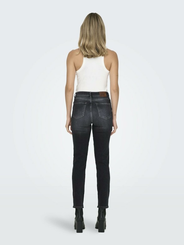 ONLY Černé dámské straight fit džíny ONLY Emily