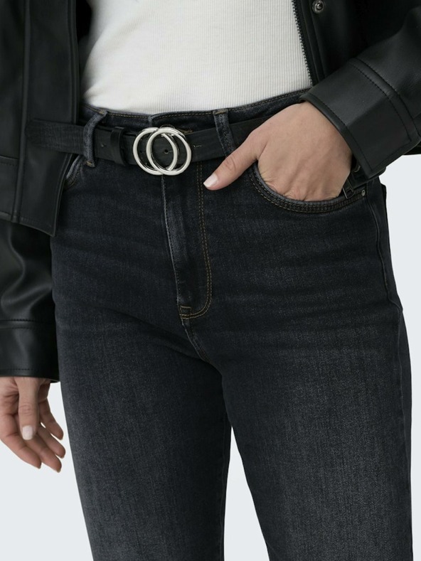 ONLY Černé dámské straight fit džíny ONLY Emily