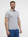 Jack & Jones Šedé žíhané polo tričko Jack & Jones Paulos