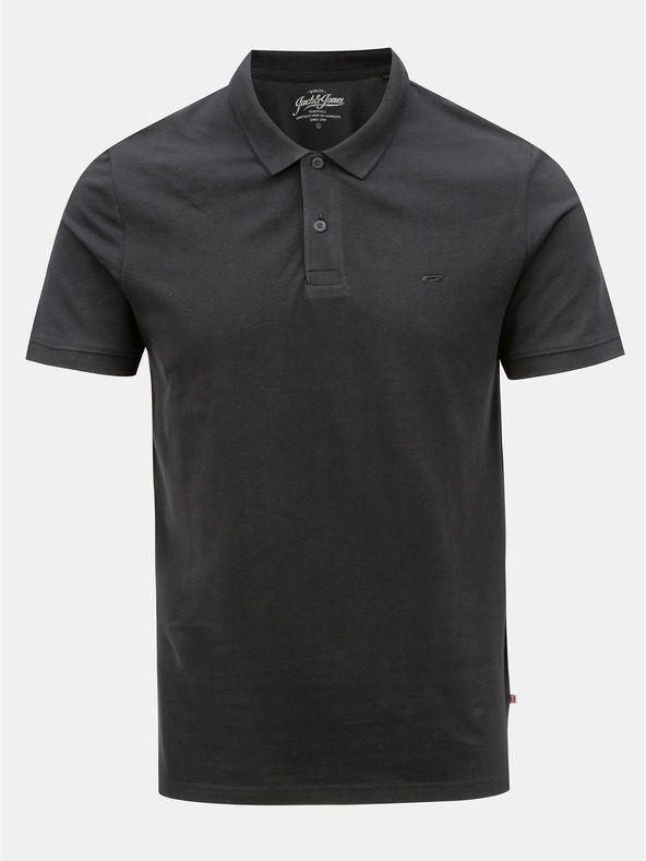 Jack & Jones Černé polo tričko Jack & Jones