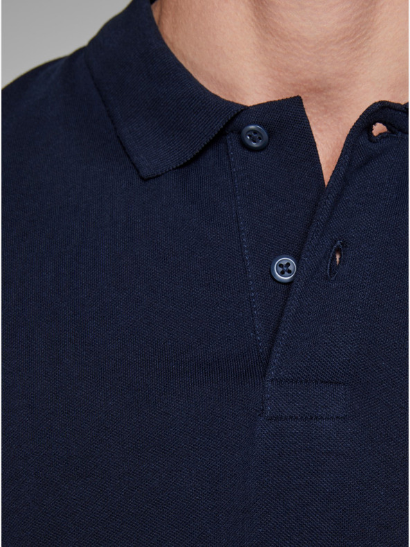 Jack & Jones Modré basic polo tričko Jack & Jones