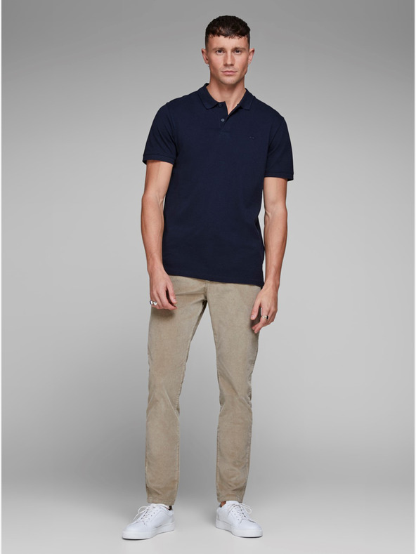 Jack & Jones Modré basic polo tričko Jack & Jones