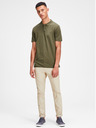 Jack & Jones Khaki polo tričko Jack & Jones