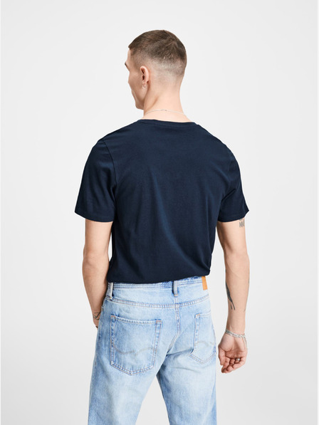 Jack & Jones Modré tričko s potiskem & Jones