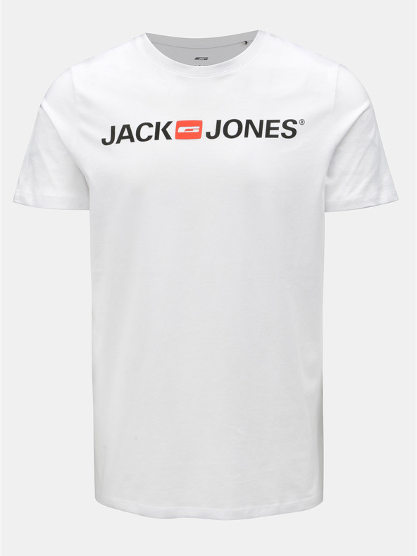 Jack & Jones Bílé tričko s potiskem Jack & Jones