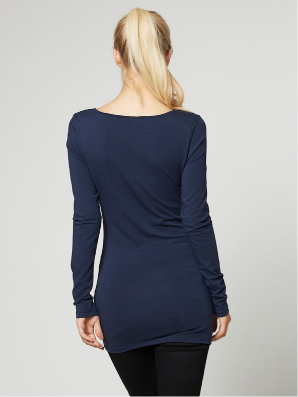 Vero Moda Tmavě modré dámské tričko Vero Moda Maxi