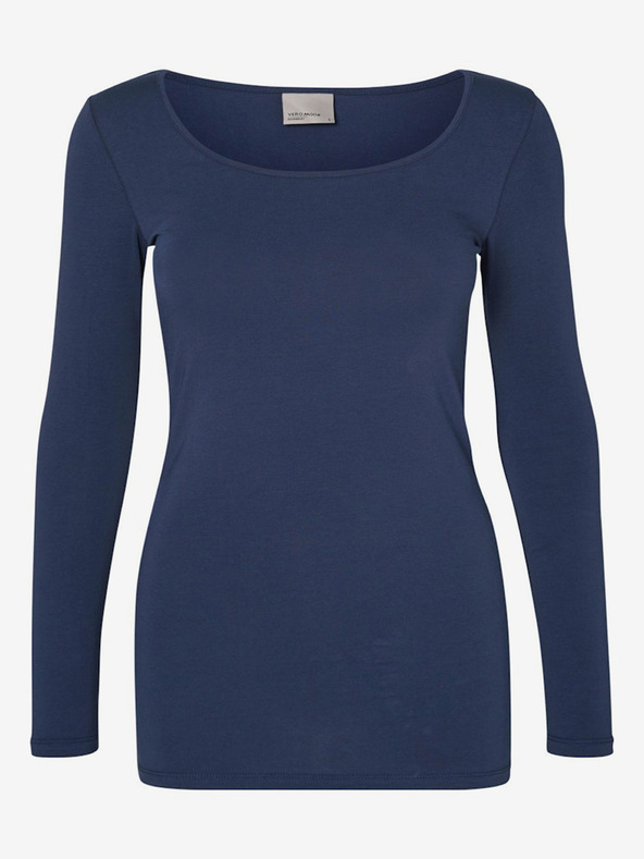 Vero Moda Tmavě modré dámské tričko Vero Moda Maxi