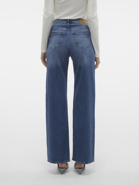 Vero Moda Modré dámské široké džíny Vero Moda Tessa