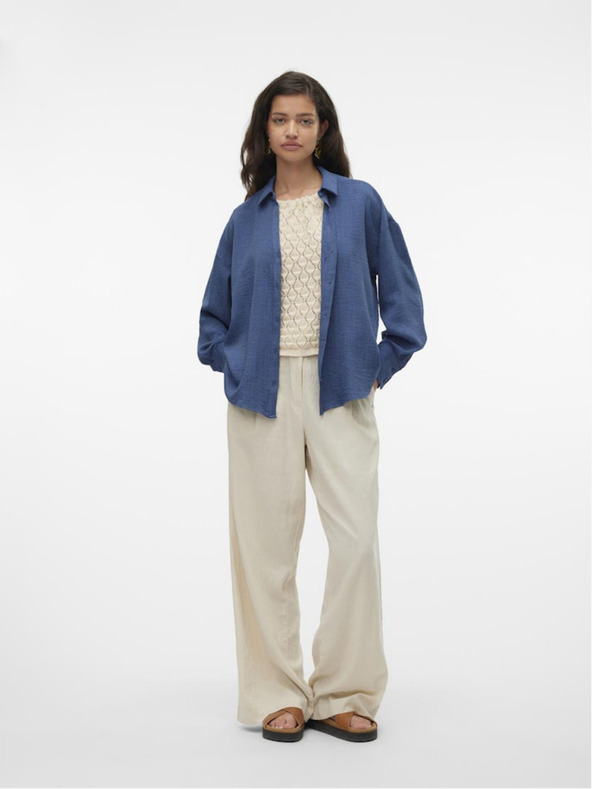 Vero Moda Modrá dámská košile Vero Moda Melaney