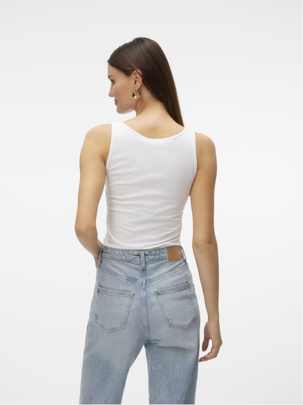 Vero Moda Bílé dámské tílko Vero Moda Lulu