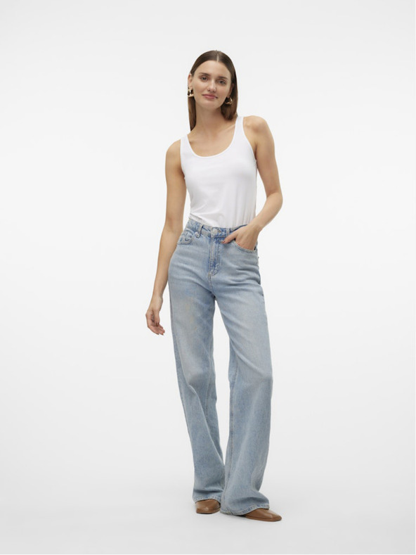 Vero Moda Bílé dámské tílko Vero Moda Lulu