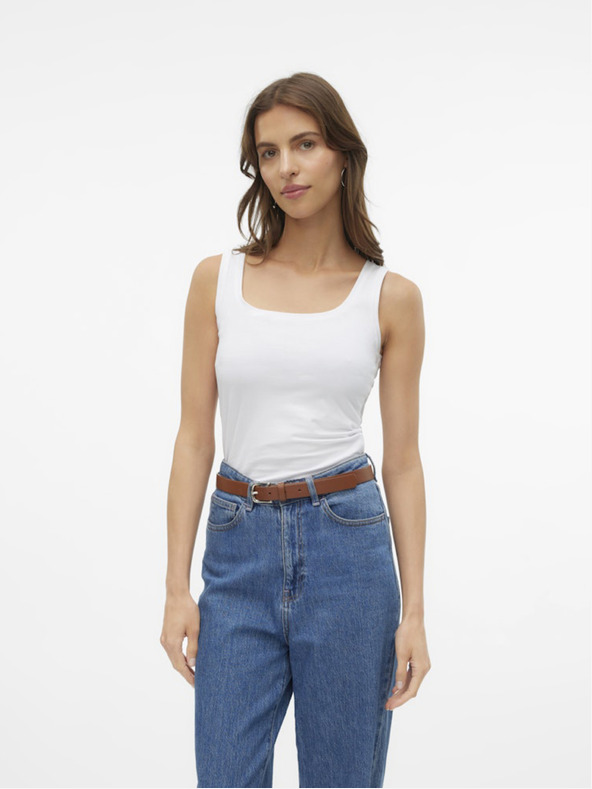 Vero Moda Bílé dámské tílko Vero Moda Lulu