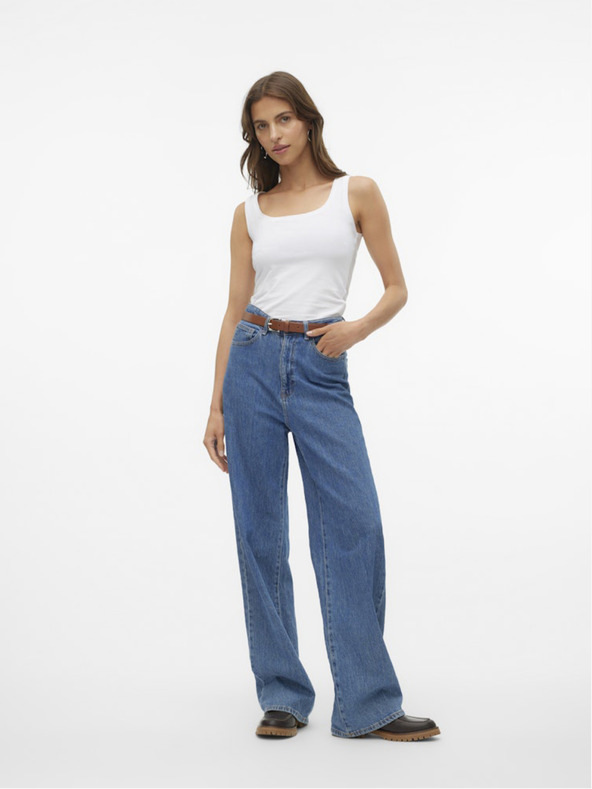 Vero Moda Bílé dámské tílko Vero Moda Lulu