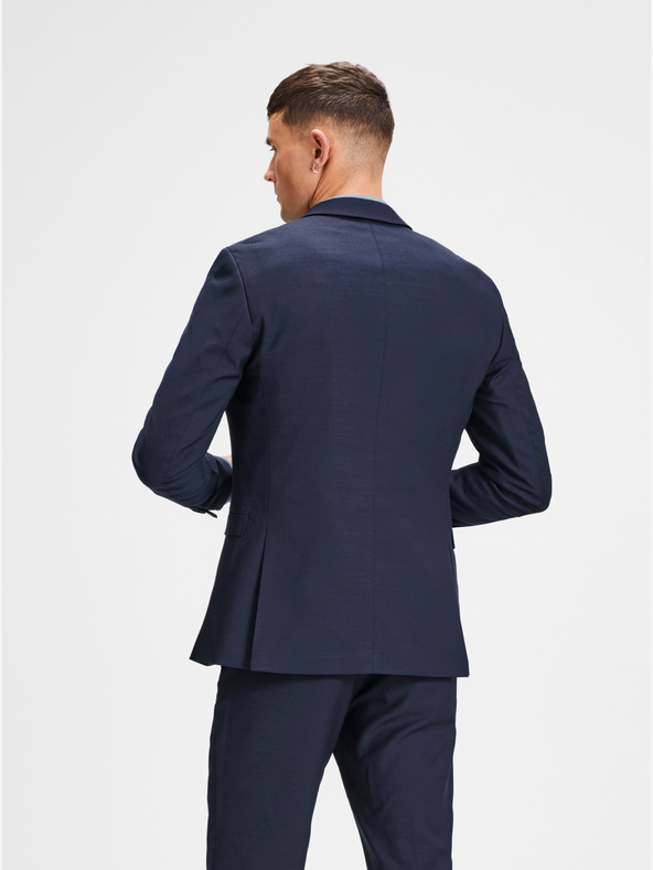 Jack & Jones Tmavě modré oblekové sako s příměsí vlny Jack & Jones Laris