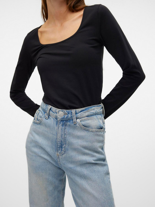 Vero Moda Černé dámské tričko Vero Moda Lulu
