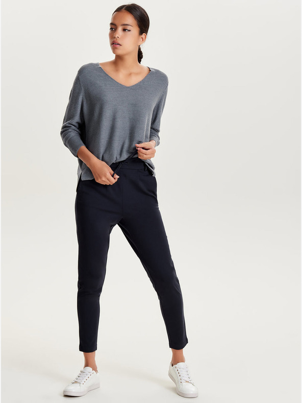 ONLY Tmavě modré kalhoty ONLY Poptrash