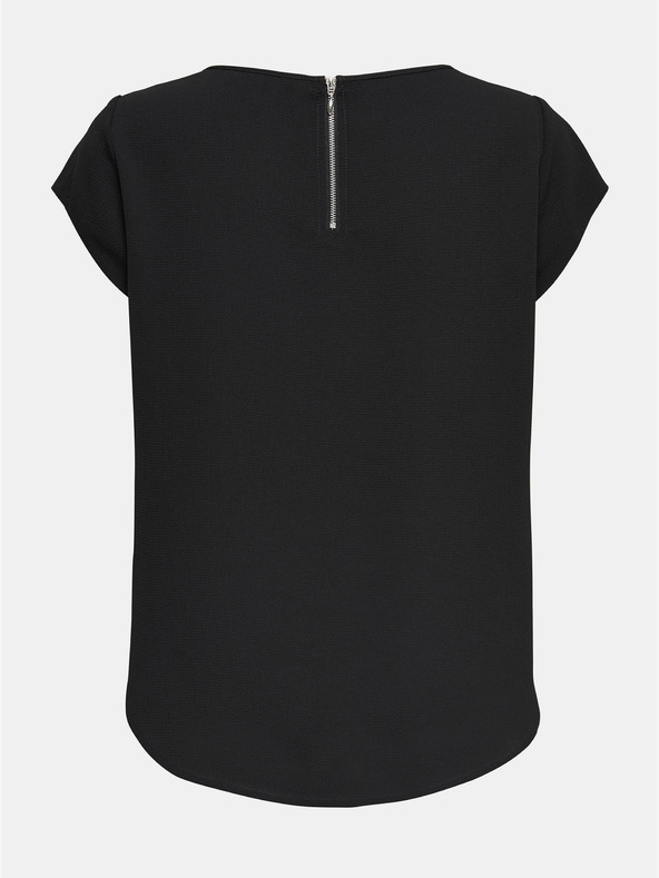 ONLY Černá halenka se zipem v zadní části ONLY Vic