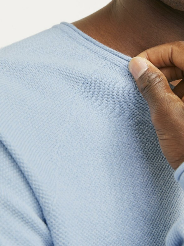 Jack & Jones Světle modrý pánský svetr Jack & Jones Hill