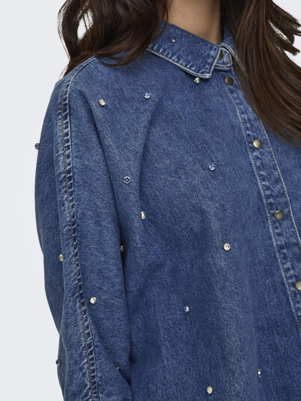 ONLY Modrá dámská džínová košile ONLY Grace