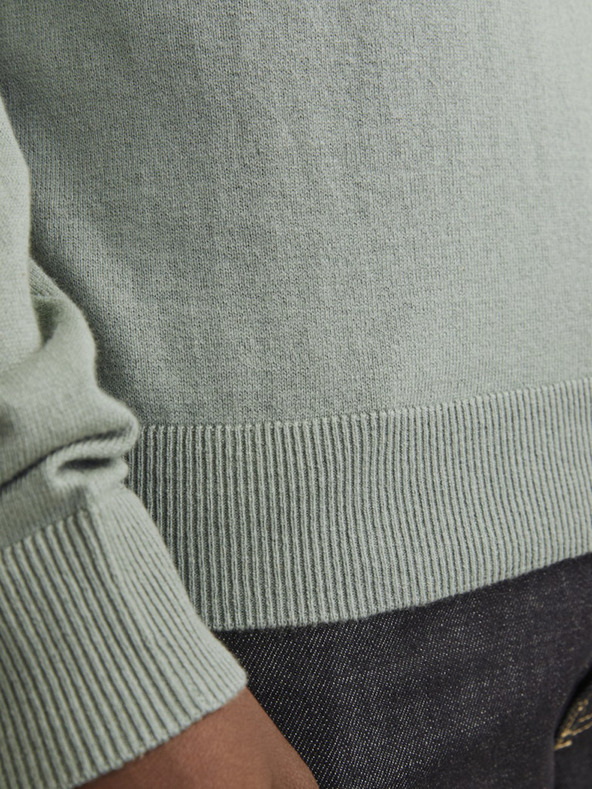 Jack & Jones Zelený pánský svetr Jack & Jones Emil