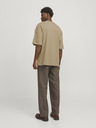 Jack & Jones Hnědé pánské tričko Jack & Jones Charge