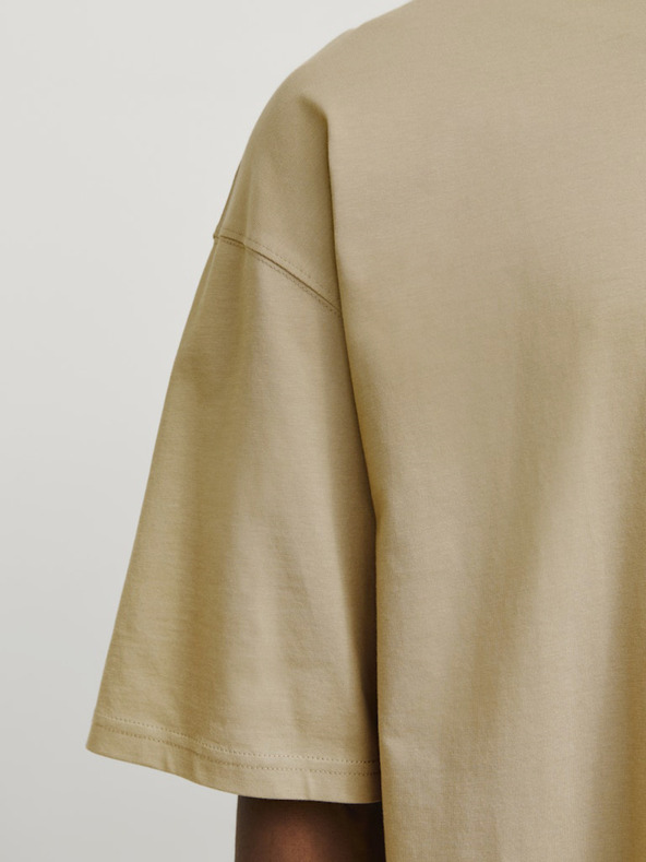 Jack & Jones Hnědé pánské tričko Jack & Jones Charge