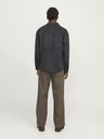 Jack & Jones Tmavě šedá pánská svrchní košile Jack & Jones