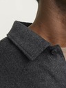 Jack & Jones Tmavě šedá pánská svrchní košile Jack & Jones