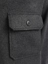 Jack & Jones Tmavě šedá pánská svrchní košile Jack & Jones