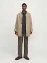 Jack & Jones Tmavě šedá pánská svrchní košile Jack & Jones