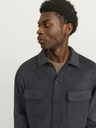 Jack & Jones Tmavě šedá pánská svrchní košile Jack & Jones