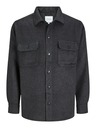 Jack & Jones Tmavě šedá pánská svrchní košile Jack & Jones