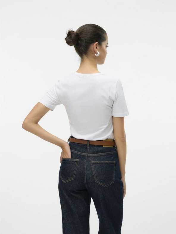Vero Moda Bílé dámské tričko Vero Moda Lulu