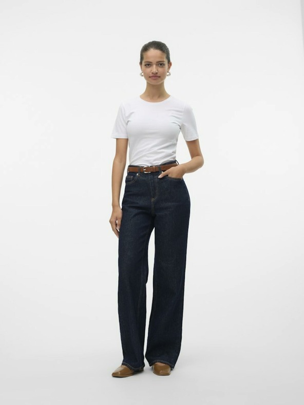 Vero Moda Bílé dámské tričko Vero Moda Lulu