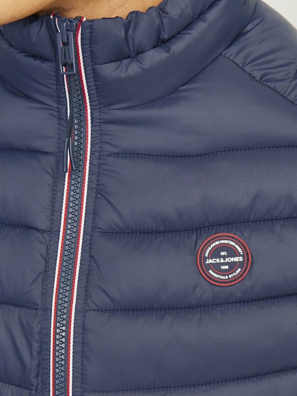 Jack & Jones Tmavě modrá pánská prošívaná vesta Jack & Jones