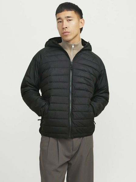 Jack & Jones Černá pánská prošívaná bunda Jack & Jones