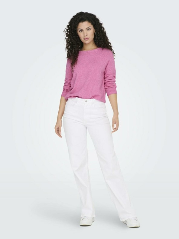 ONLY Růžový dámský svetr ONLY Lesly