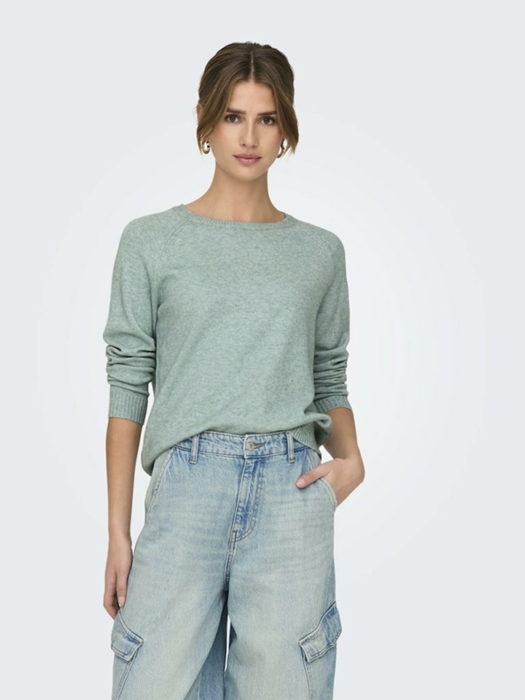 ONLY Zelený dámský svetr ONLY Lesly