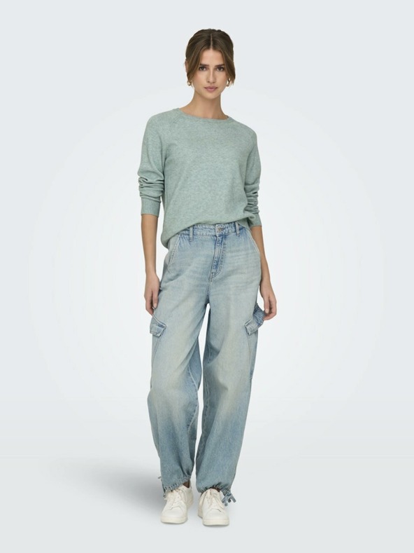 ONLY Zelený dámský svetr ONLY Lesly