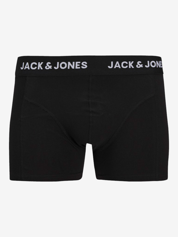 Jack & Jones Sada tří černých pánských boxerek Jack & Jones