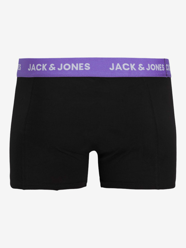 Jack & Jones Sada tří černých pánských boxerek Jack & Jones